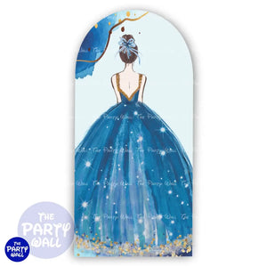 Quince Años - Funda para mampara de punta redonda o rectangular Mampara de punta redonda