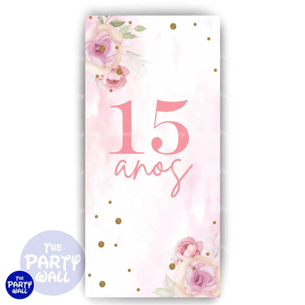 Quince Años - Funda para mampara de punta redonda o rectangular Mampara de punta redonda