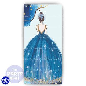 Quince Años - Funda para mampara de punta redonda o rectangular Mampara de punta redonda