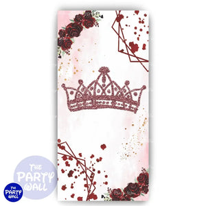 Quince Años - Funda para mampara de punta redonda o rectangular Mampara de punta redonda