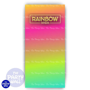 Rainbow High - Funda para mampara de punta redonda o rectangular Mampara de punta redonda