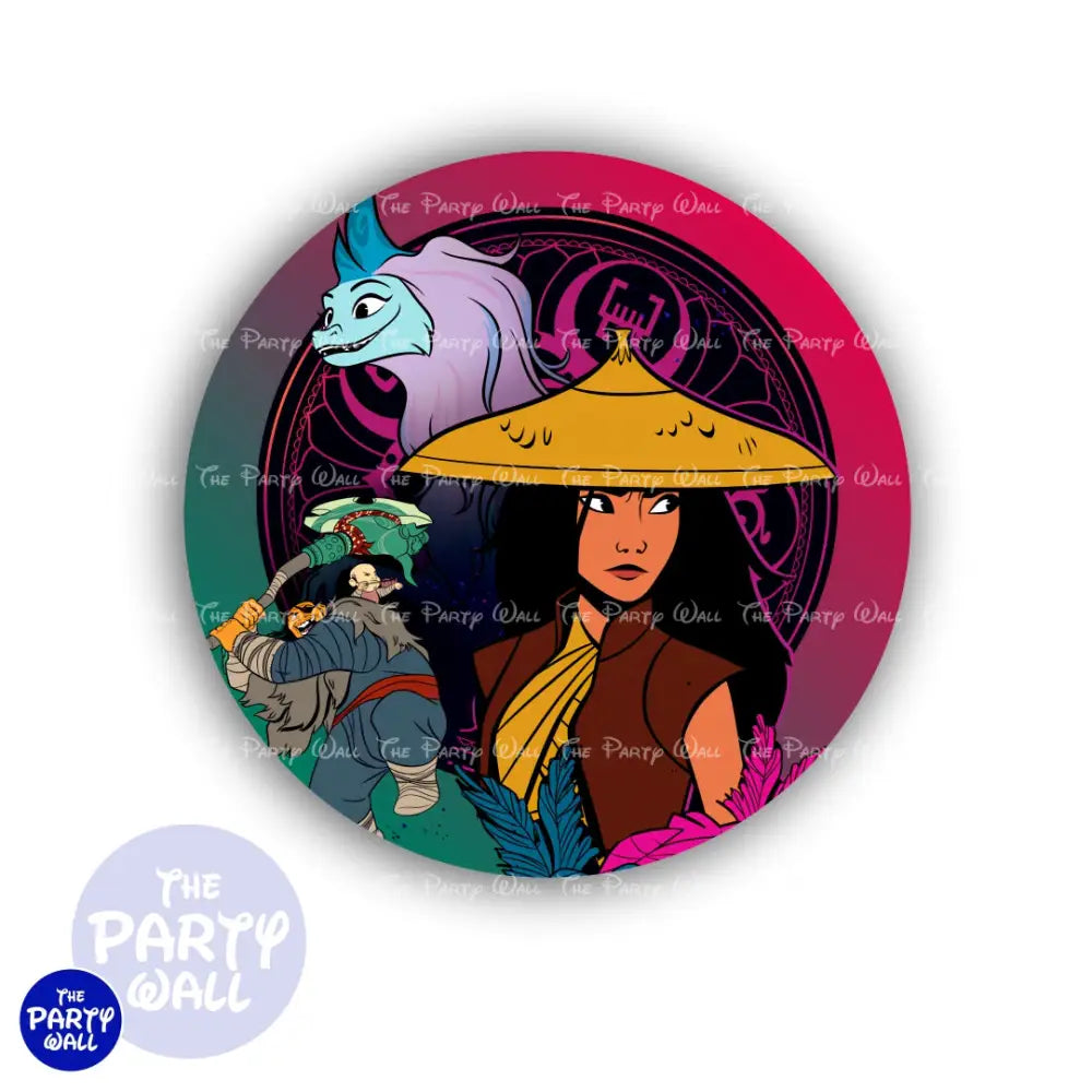 Raya y el último dragón - Funda para mampara circular Circular