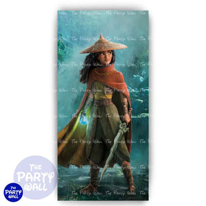 Raya y el último dragón - Funda para mampara de punta redonda o rectangular Mampara de punta redonda