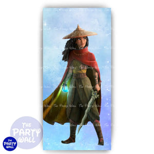 Raya y el último dragón - Funda para mampara de punta redonda o rectangular Mampara de punta redonda