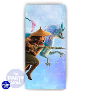 Raya y el último dragón - Funda para mampara de punta redonda o rectangular Mampara de punta redonda