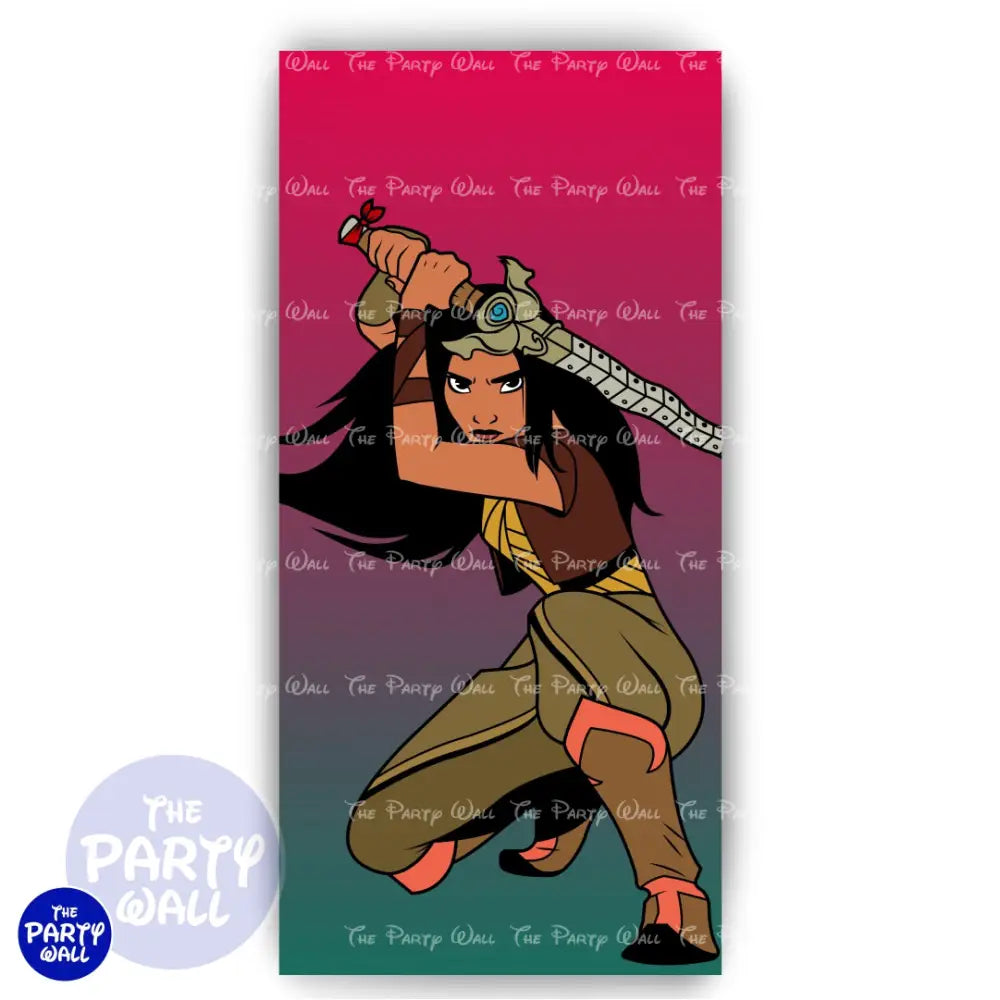 Raya y el último dragón - Funda para mampara de punta redonda o rectangular Mampara de punta redonda