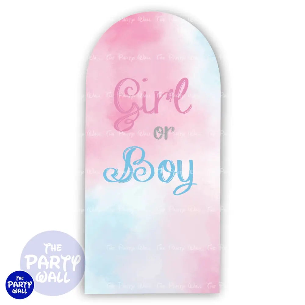 Revelación de Sexo - Funda para mampara de punta redonda o rectangular Mampara de punta redonda