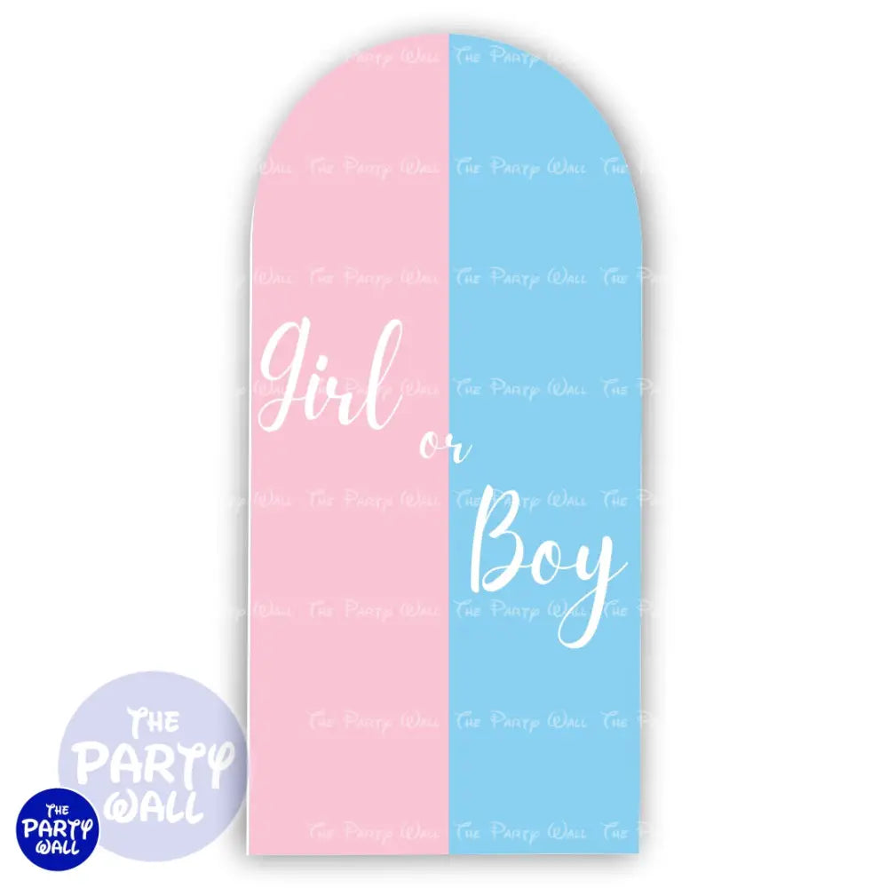 Revelación de Sexo - Funda para mampara de punta redonda o rectangular Mampara de punta redonda