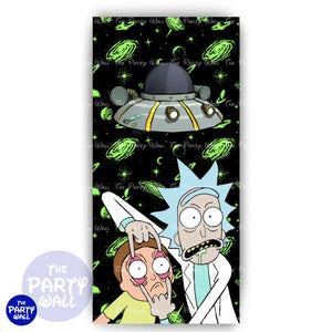Rick y Morty - Funda para mampara de punta redonda o rectangular Mampara de punta redonda