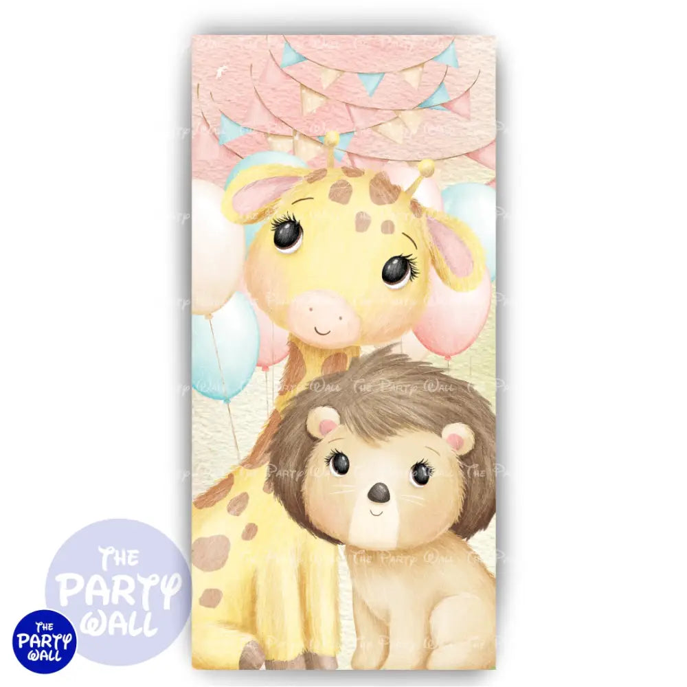 Safari Cute - Funda para mampara de punta redonda o rectangular Mampara de punta redonda