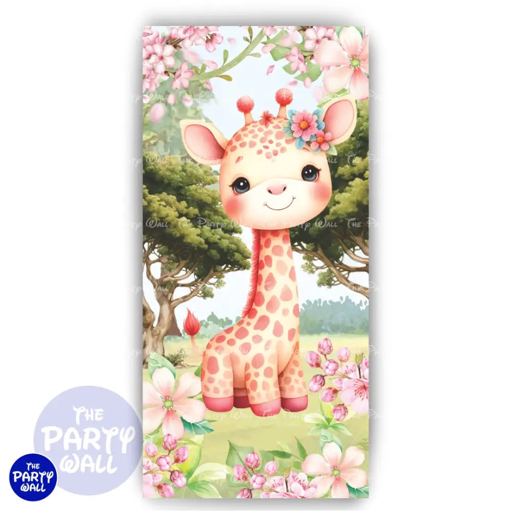 Safari Cute - Funda para mampara de punta redonda o rectangular Mampara de punta redonda