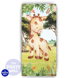 Safari Cute - Funda para mampara de punta redonda o rectangular Mampara de punta redonda