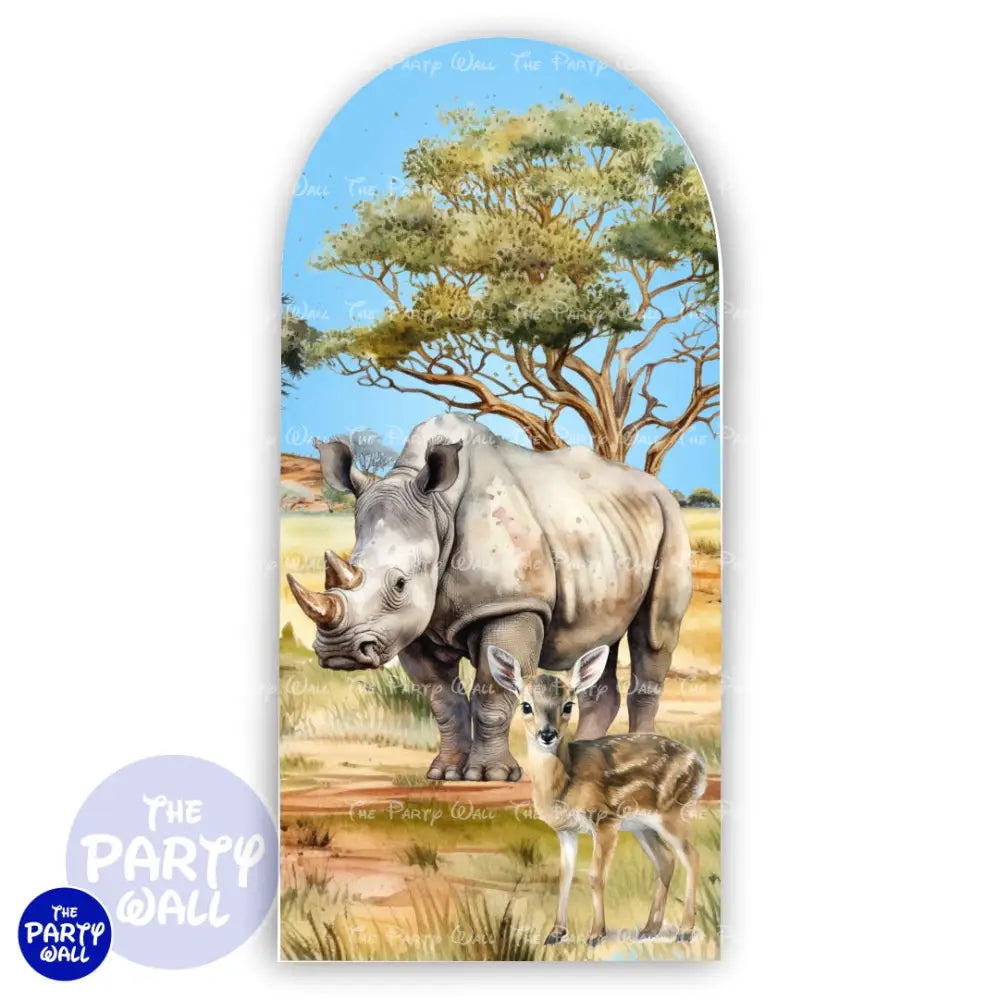 Safari - Funda para mampara de punta redonda o rectangular Mampara de punta redonda