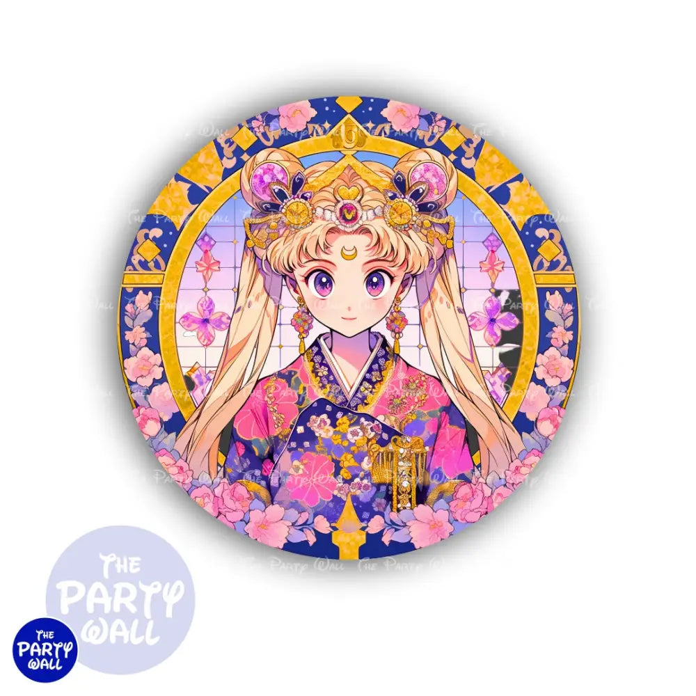 Sailor Moon - Funda para mampara circular Circular