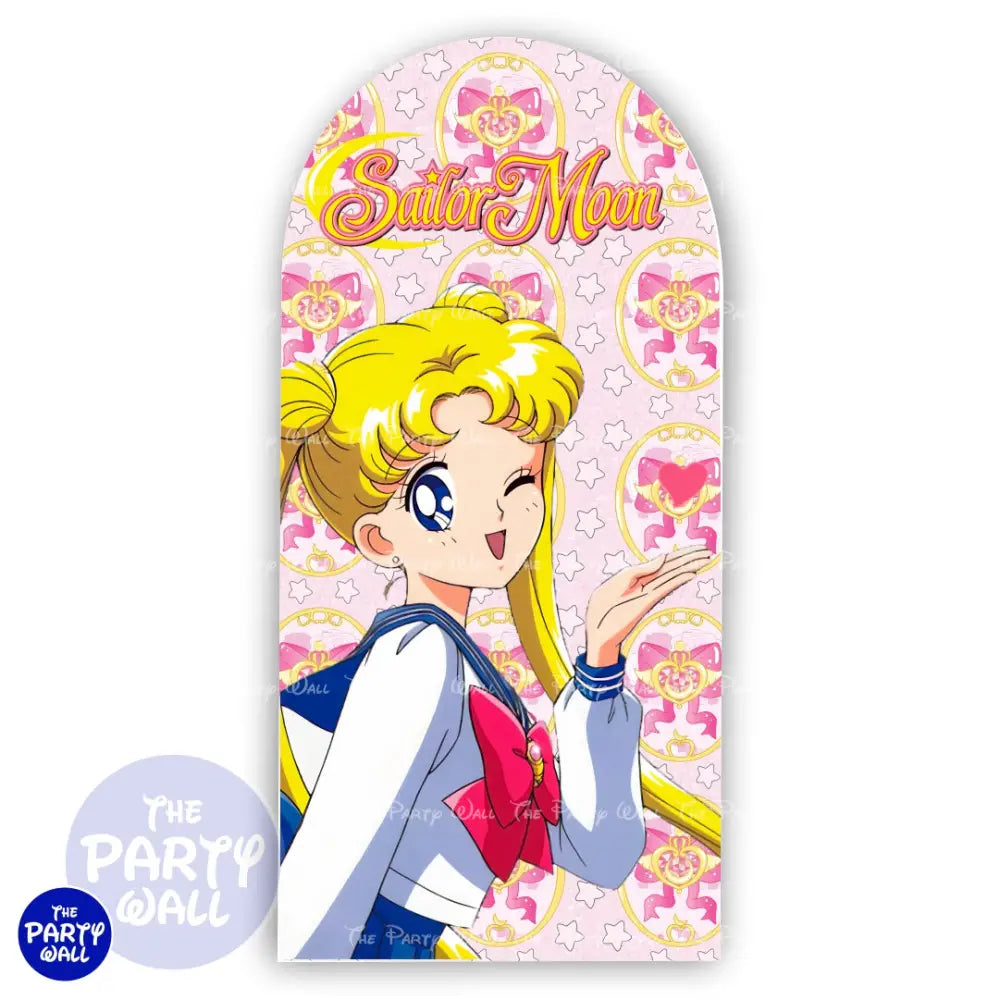 Sailor Moon - Funda para mampara de punta redonda o rectangular Mampara de punta redonda