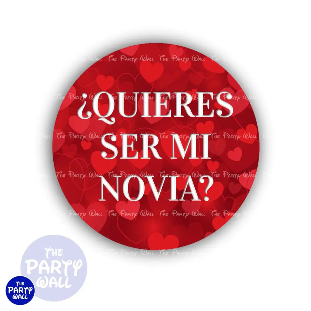 San Valentin - Funda para mampara circular Circular