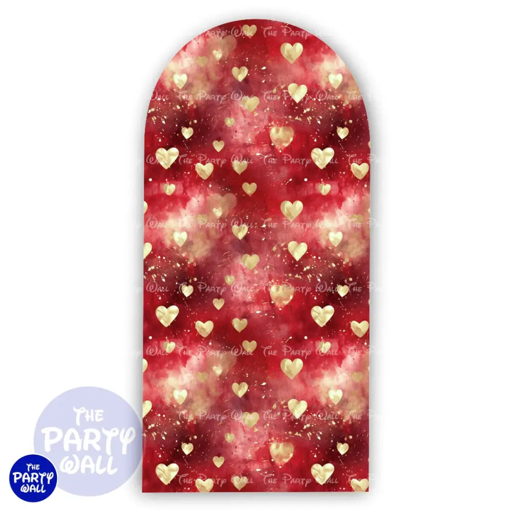 San Valentín - Funda para mampara de punta redonda o rectangular Mampara de punta redonda