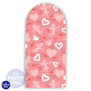 San Valentín - Funda para mampara de punta redonda o rectangular Mampara de punta redonda