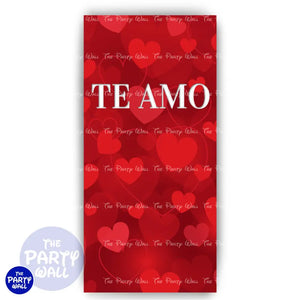 San Valentín - Funda para mampara de punta redonda o rectangular Mampara de punta redonda