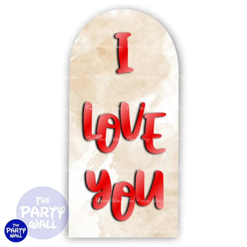 San Valentín - Funda para mampara de punta redonda o rectangular Mampara de punta redonda