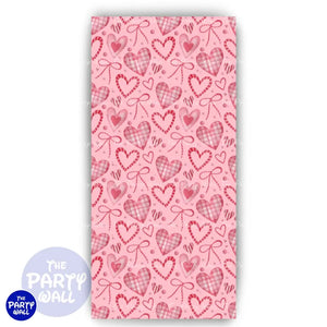 San Valentín - Funda para mampara de punta redonda o rectangular Mampara de punta redonda