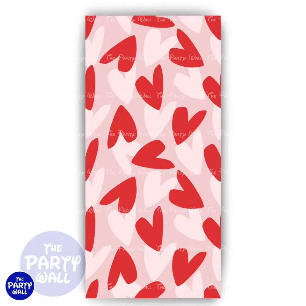 San Valentín - Funda para mampara de punta redonda o rectangular Mampara de punta redonda