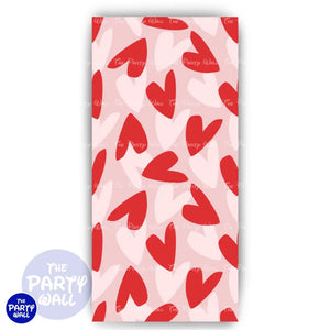 San Valentín - Funda para mampara de punta redonda o rectangular Mampara de punta redonda