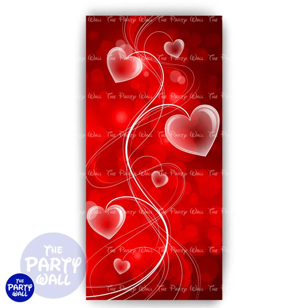 San Valentín - Funda para mampara de punta redonda o rectangular Mampara de punta redonda