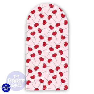 San Valentín - Funda para mampara de punta redonda o rectangular Mampara de punta redonda