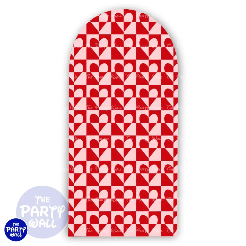 San Valentín - Funda para mampara de punta redonda o rectangular Mampara de punta redonda