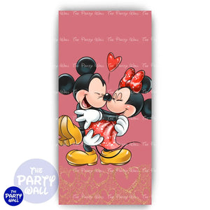 San Valentín - Funda para mampara de punta redonda o rectangular Mampara de punta redonda