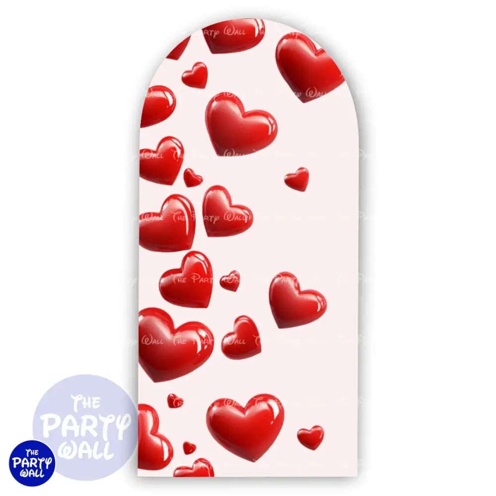 San Valentín - Funda para mampara de punta redonda o rectangular Mampara de punta redonda