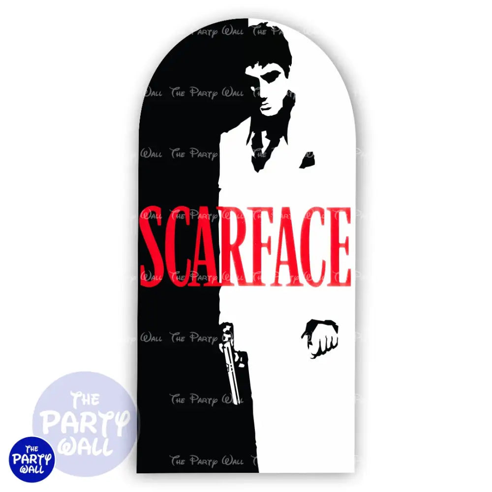 Scarface - Funda para mampara de punta redonda o rectangular Mampara de punta redonda