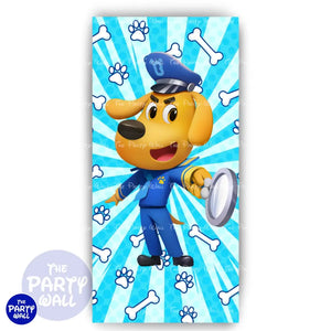 Sheriff Labrador - Funda para mampara de punta redonda o rectangular Mampara de punta redonda