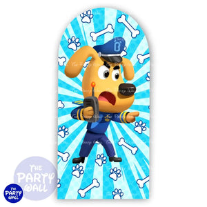 Sheriff Labrador - Funda para mampara de punta redonda o rectangular Mampara de punta redonda