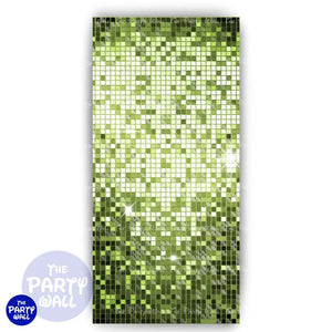 Shimmer Wall - Funda para mampara de punta redonda o rectangular Mampara de punta redonda