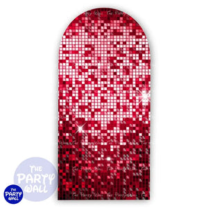 Shimmer Wall - Funda para mampara de punta redonda o rectangular Mampara de punta redonda