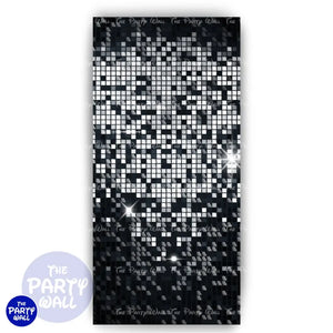 Shimmer Wall - Funda para mampara de punta redonda o rectangular Mampara de punta redonda