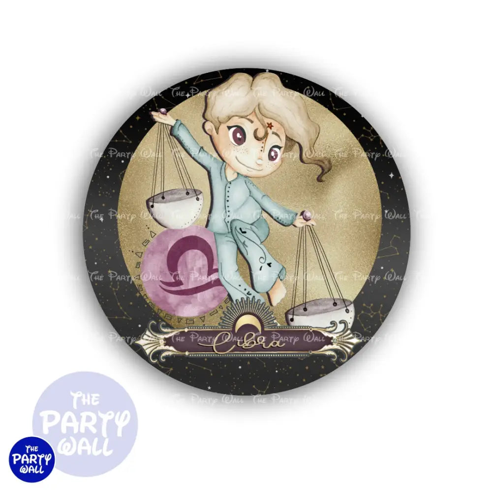 Signos Zodiacales - Funda para mampara circular Circular