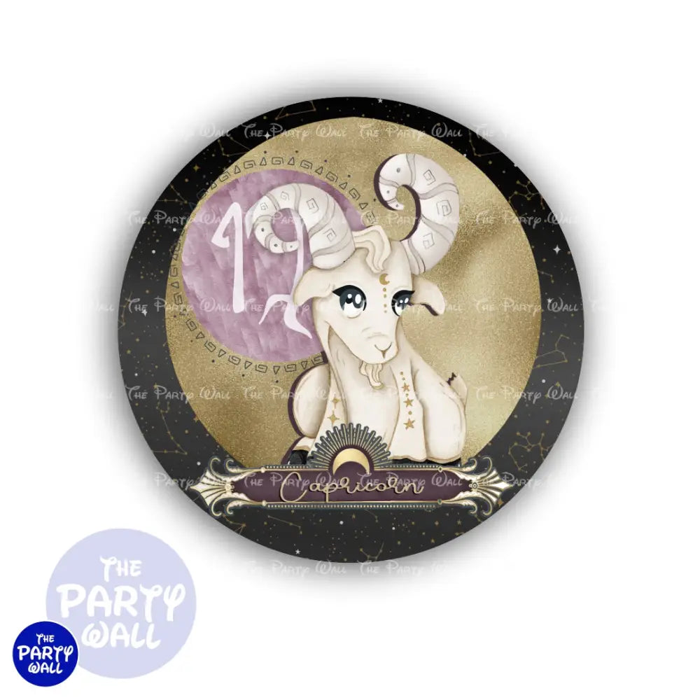 Signos Zodiacales - Funda para mampara circular Circular