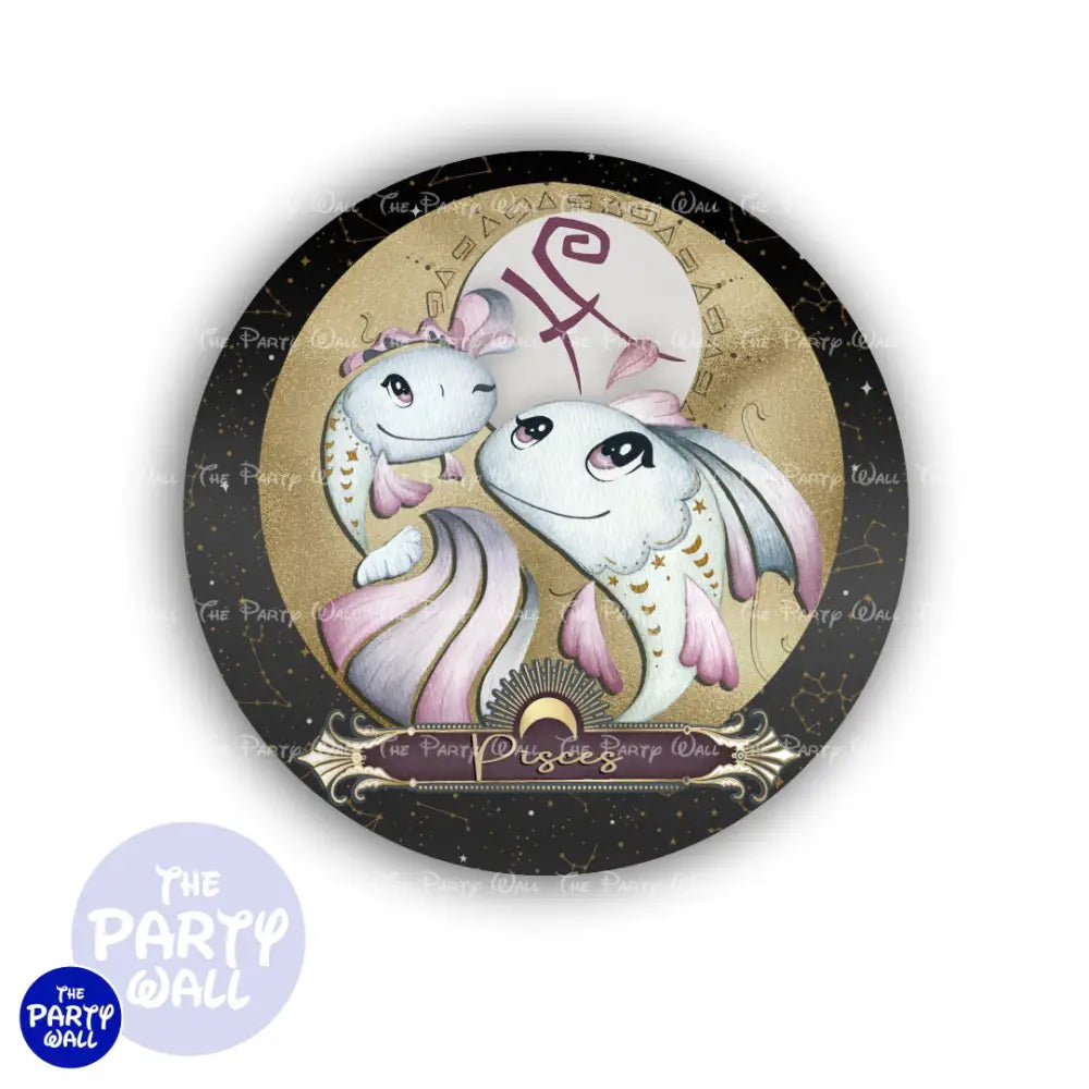 Signos Zodiacales - Funda para mampara circular Circular