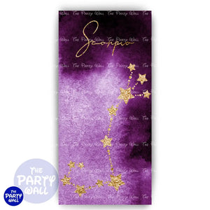 Signos Zodiacales - Funda para mampara de punta redonda o rectangular Mampara de punta redonda