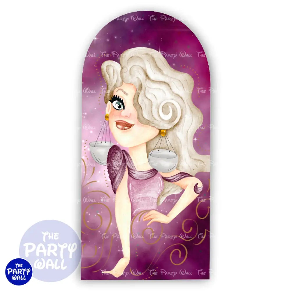 Signos Zodiacales - Funda para mampara de punta redonda o rectangular Mampara de punta redonda