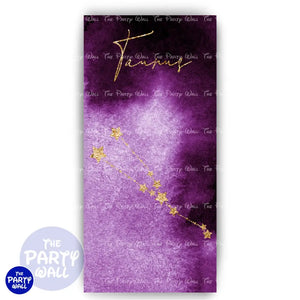 Signos Zodiacales - Funda para mampara de punta redonda o rectangular Mampara de punta redonda