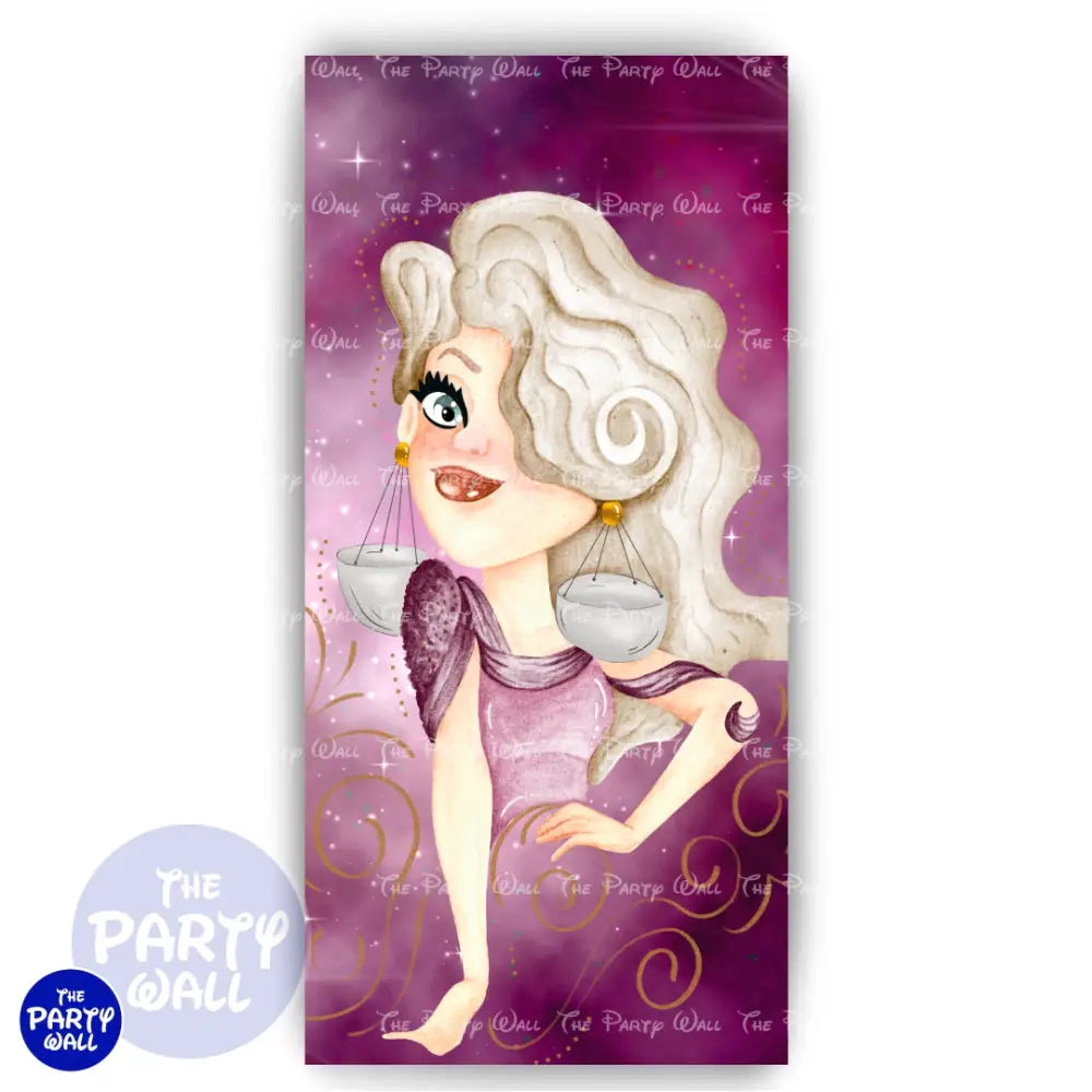 Signos Zodiacales - Funda para mampara de punta redonda o rectangular Mampara de punta redonda