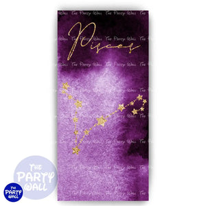 Signos Zodiacales - Funda para mampara de punta redonda o rectangular Mampara de punta redonda