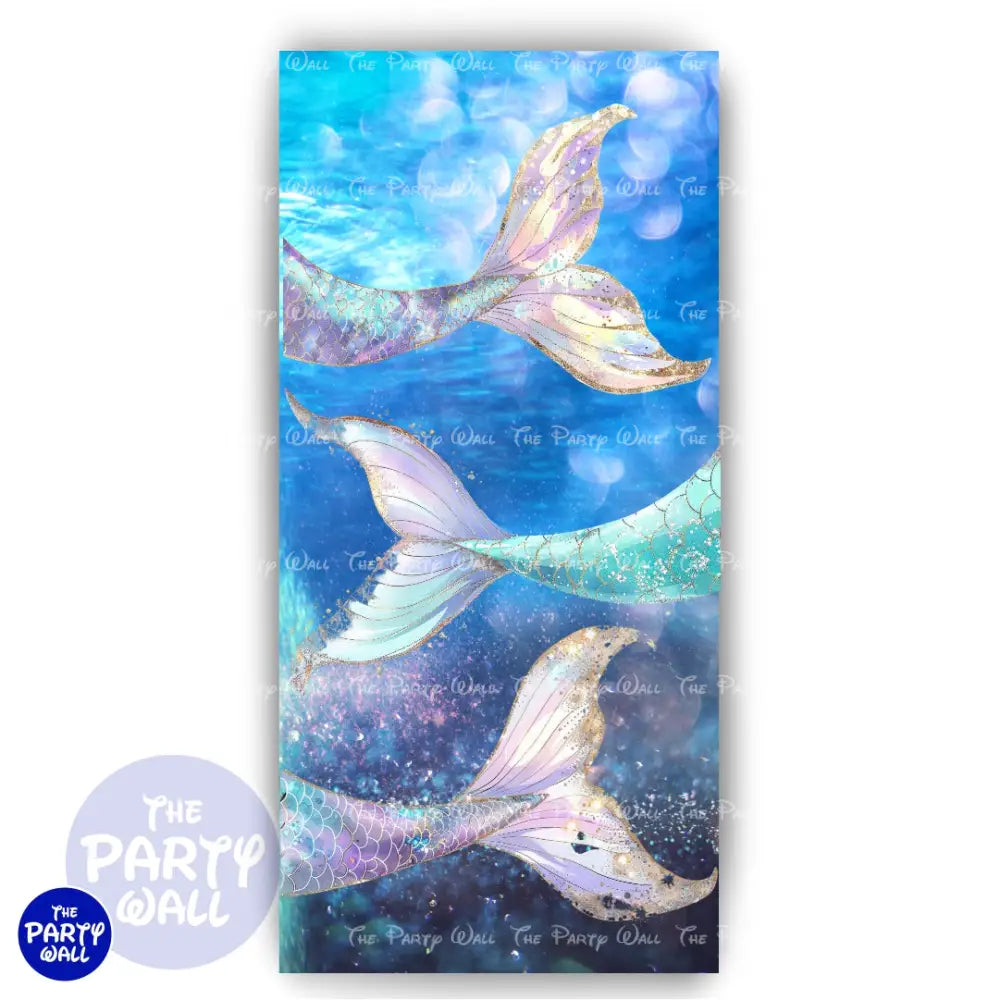 Sirenas Cute - Funda para mampara de punta redonda o rectangular Mampara de punta redonda