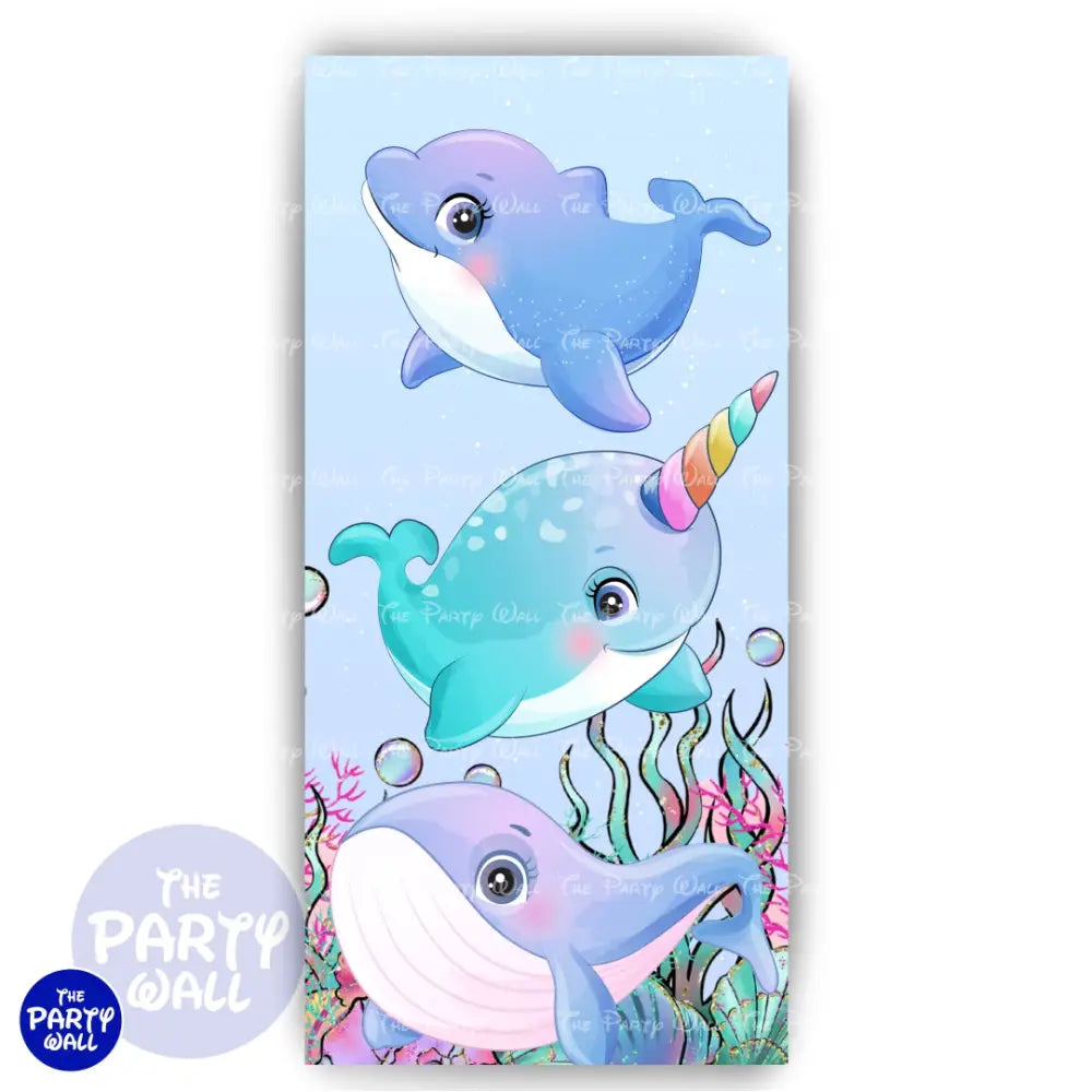 Sirenas Cute - Funda para mampara de punta redonda o rectangular Mampara de punta redonda