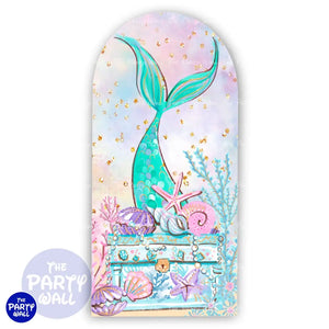 Sirenas Cute - Funda para mampara de punta redonda o rectangular Mampara de punta redonda