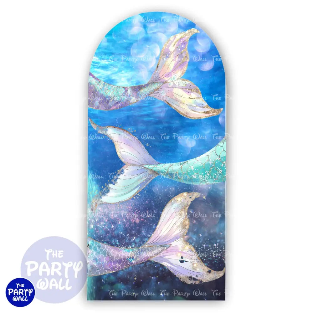 Sirenas Cute - Funda para mampara de punta redonda o rectangular Mampara de punta redonda